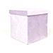 Pouf Contenitore Imbottito Pieghevole Modello Velvet Colore Rosa Antico - Foto miniatura 6