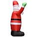 Babbo Natale Gonfiabile Decorazione Con Led Ip44 4,5 M - Foto miniatura 4