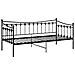 Telaio Divano Letto Nero In Metallo 90x200 Cm - Foto miniatura 5