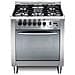 Cucina a Gas C76GV / C 5 Fuochi a Gas Forno a Gas Colore Acciaio Inox Lucidato - Foto miniatura 2