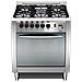 Cucina a Gas C76GV / C 5 Fuochi a Gas Forno a Gas Colore Acciaio Inox Lucidato - Foto miniatura 3