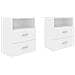 Comodini 2pz Bianchi 50x32x60 cm - Foto miniatura 2