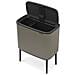 Bo Touch Bin - 2 Secchi Interni - 11 + 23 L - Platinum - Foto miniatura 1