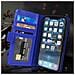 Custodia Compatibile Con Apple Iphone 13 Mini In Blu Marina - Coperchio Protettivo Con Chiusura Magnetica E 3 Slot Per Carte - Foto miniatura 3