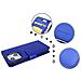 Custodia Compatibile Con Apple Iphone 13 Mini In Blu Marina - Coperchio Protettivo Con Chiusura Magnetica E 3 Slot Per Carte - Foto miniatura 5