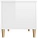 Tavolino Salotto Bianco Lucido 90x44,5x45 Cm Legno Multistrato - Foto miniatura 6