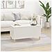Tavolino Salotto Bianco Lucido 90x44,5x45 Cm Legno Multistrato - Foto miniatura 8
