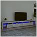 Mobile Porta TV con Luci LED Grigio Cemento 290x36,5x40 cm - Foto miniatura 1