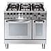 PD96MFE /CI cucina Cucina freestanding Gas Acciaio inossidabile A - Foto miniatura 1