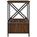 Comodino Rovere Marrone 50x41x65 Cm In Legno Multistrato - Foto miniatura 9
