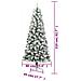 Albero Natale Artificiale Incernierato Con Neve Fioccata 210 Cm - Foto miniatura 8