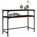 Tavolo Consolle Rovere Marrone 100x35,5x75 Cm Legno Multistrato - Foto miniatura 3