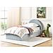 Letto Singolo Con Contenitore Velluto Azzurro 90 X 200 Cm Anet - Foto miniatura 1