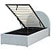 Letto Singolo Con Contenitore Velluto Azzurro 90 X 200 Cm Anet - Foto miniatura 4