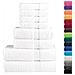 Set ASciugamani SOLUND 8 pz Bianchi 600 gsm - Foto miniatura 2