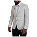 Blazer Da Giacca Slim Fit In Lino Bianco - It46 - S - Foto miniatura 2