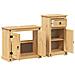 Set Mobili da Bagno 2 pz Corona in Legno Massello di Pino - Foto miniatura 8