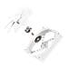 F140P Case per computer Ventilatore 14 cm Bianco 1 pz - Foto miniatura 6