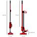 Cric Auto da 3 Tonnellate in Acciaio Rinforzato con Sollevamento 10-105cm, Rosso - Foto miniatura 2