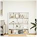 Libreria Bianca 132x29x141,5 Cm In Legno Multistrato - Foto miniatura 3