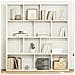 Libreria Bianca 132x29x141,5 Cm In Legno Multistrato - Foto miniatura 1