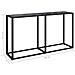 Lusso Casadino -  Tavolo Consolle Nero 140x35x75,5 Cm In Vetro Temperato - Foto miniatura 5