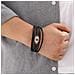 Bracciale In Pelle Intrecciata Fatto A Mano Per Uomo - Nero - Foto miniatura 2