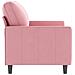 Divano a 2 Posti Rosa 120 cm in Velluto - Foto miniatura 4