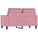 Divano a 2 Posti Rosa 120 cm in Velluto - Foto miniatura 5