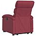Poltrona Alzapersona Massaggio Reclinabile Rosso Vino Tessuto - Foto miniatura 5