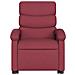 Poltrona Alzapersona Massaggio Reclinabile Rosso Vino Tessuto - Foto miniatura 9