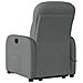 Poltrona Alzapersona Massaggi Reclinabile Grigio Scuro Tessuto - Foto miniatura 7