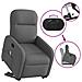Poltrona Alzapersona Massaggi Reclinabile Grigio Scuro Tessuto - Foto miniatura 9