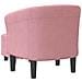 Poltrona Cabriolet con Poggiapiedi Rosa in Velluto - Foto miniatura 5