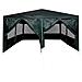 Tenda da Festa con 8 Pareti Laterali Verde 4x4 m PE - Foto miniatura 5