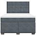 Giroletto a Molle con Materasso Grigio Scuro 140x200 cm Velluto - Foto miniatura 4