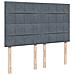 Giroletto a Molle con Materasso Grigio Scuro 140x200 cm Velluto - Foto miniatura 8