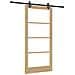 Porta scorrevole  con set di hardware 'ORKDAL'in legno massello e vetro, Porta interna  con vetro 'ORKDAL'93x202x4 cm in legno massello di pino - Foto miniatura 1