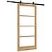 Porta scorrevole  con set di hardware 'ORKDAL'in legno massello e vetro, Porta interna  con vetro 'ORKDAL'93x202x4 cm in legno massello di pino - Foto miniatura 6