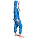 Pigiama Da Donna Tuta Kigurumi Onesie Costume Squalo Blu 165-175 L - Foto miniatura 7