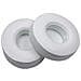 2 Cuscinetti Auricolari Di Ricambio In Pelle Proteica Compatibili Con Cuffie Beats Solo 2 E Solo 3 White - Foto miniatura 1