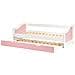 Letto Estraibile Legno Di Pino Luneray 90 X 200 Cm Rosa - Foto miniatura 4