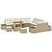 Set Divano da Giardino 13 pcs Beige e Crema 90 x 55 x 71 cm - Foto miniatura 1