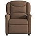 Poltrona Massaggiante Reclinabile Elettrica Marrone in Tessuto - Foto miniatura 5