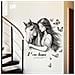 Adesivo Murale Dipinto A Mano Bellezza E Cavallo Farfalla - 60x60cm Decorazione Autoadesiva In Pvc - Foto miniatura 2