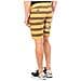 Bermuda Con Pantalone Dritto Basso Con Taglio E Passanti Per Cintura Lmbg01 Uomo - Foto miniatura 3