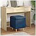 Pouf contenitore con cuscino Blu 40 x 40 x 45 cm Tessuto - Foto miniatura 2