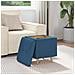 Pouf contenitore con cuscino Blu 40 x 40 x 45 cm Tessuto - Foto miniatura 4