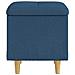 Pouf contenitore con cuscino Blu 40 x 40 x 45 cm Tessuto - Foto miniatura 5