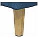 Pouf contenitore con cuscino Blu 40 x 40 x 45 cm Tessuto - Foto miniatura 8
